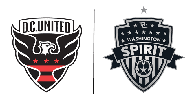 D.C. United and Washington Spirit Logo Lock Up